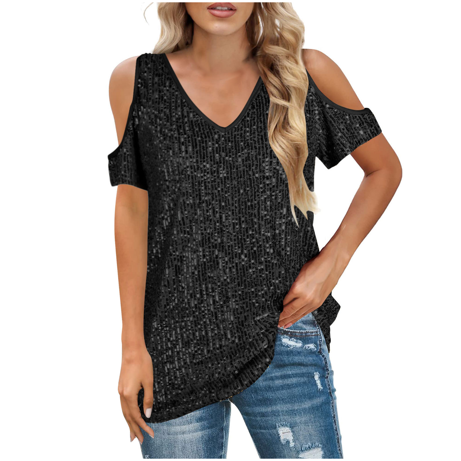 Women's Off-Shoulder Short Sleeve Top 7