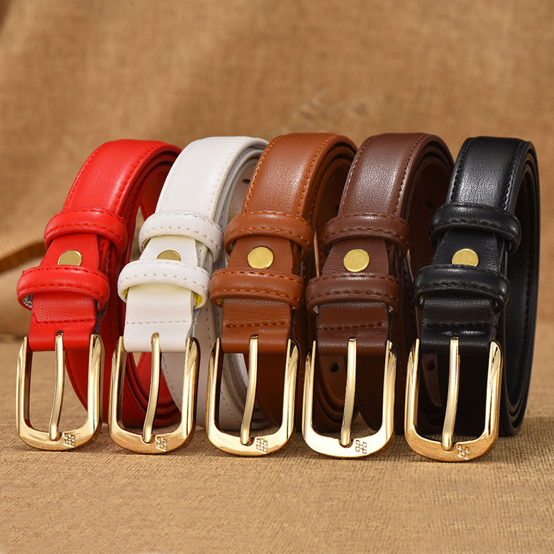 Retro Women's Double-Ring Buckle Belt
