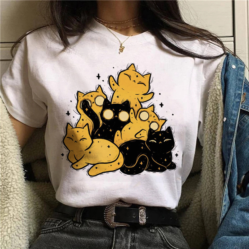 Cute Cartoon Printed Casual T-shirt 11