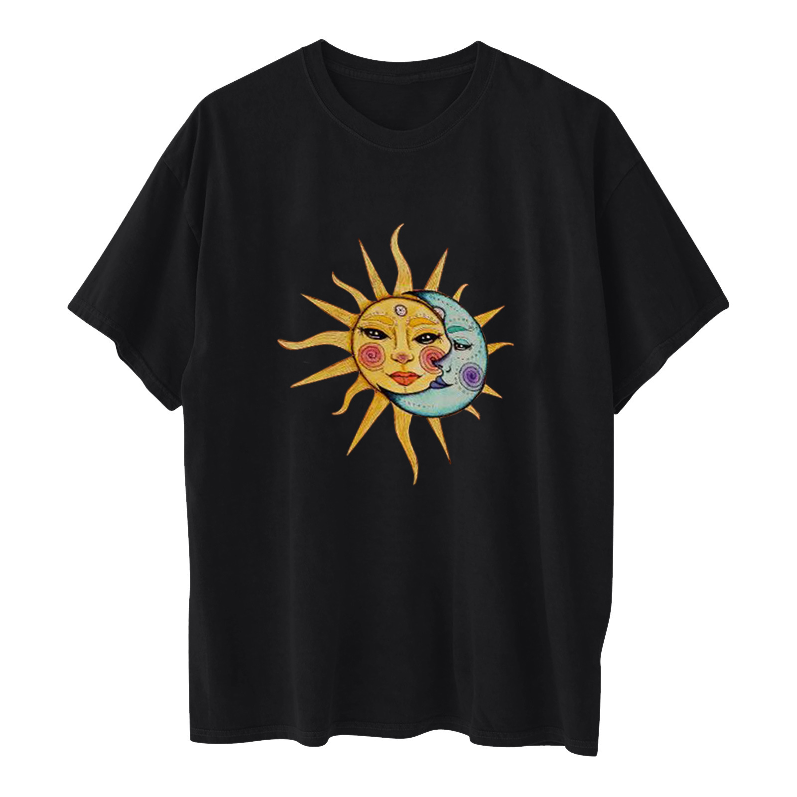 Sun and Moon Printed T-Shirt 4