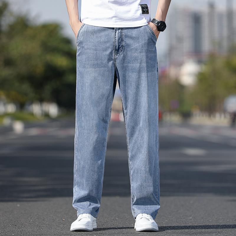 Fashion men's ultra-thin Tencel jeans