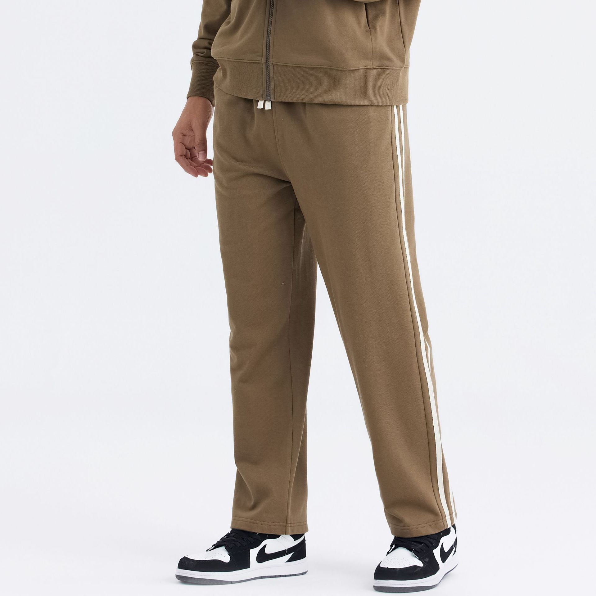 Men's loose cotton terry sweatpants
