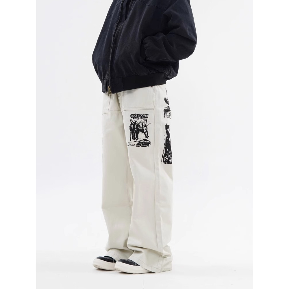 Men's Hip Hop Print Jeans 4