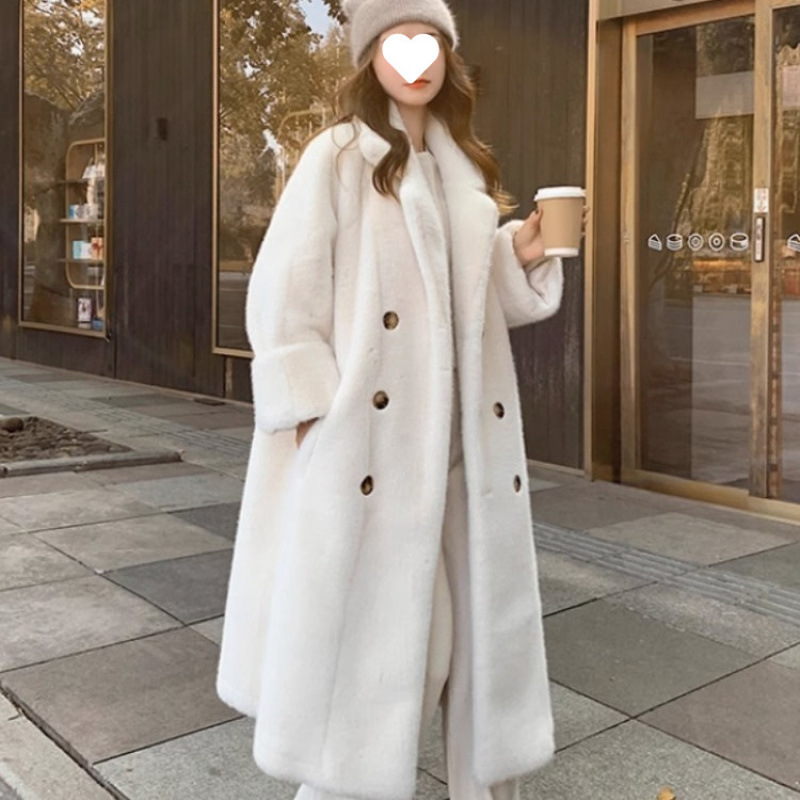 Women's Fashion Long Lapel Coat