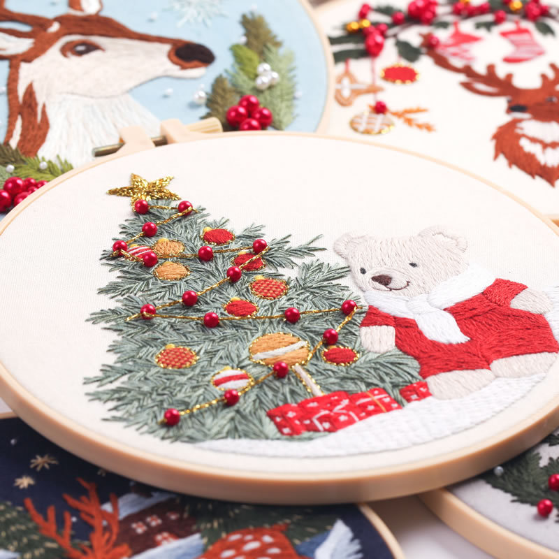 Embroidery Material Package Handmade Manufacturer Kit Beginner 3