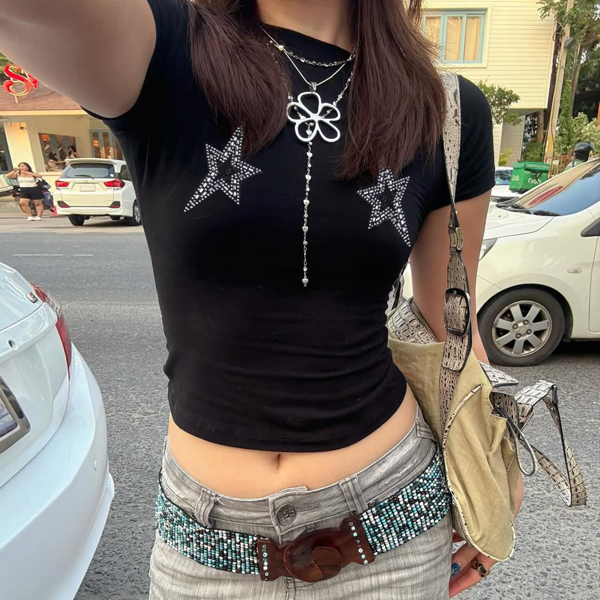 Crew Neck Short Sleeve T-Shirt 4