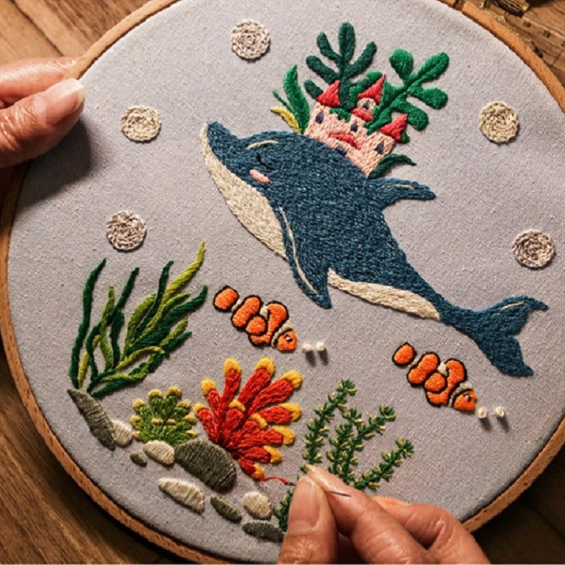 Diy Material Package Original Infauna Series Beginner Entry Manual Embroidery Kit 11