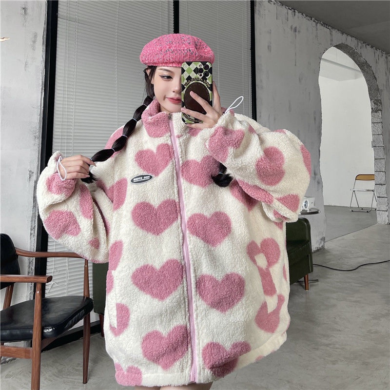 Love Lamb Fleece-Lined Warm Reversible Padded Coat