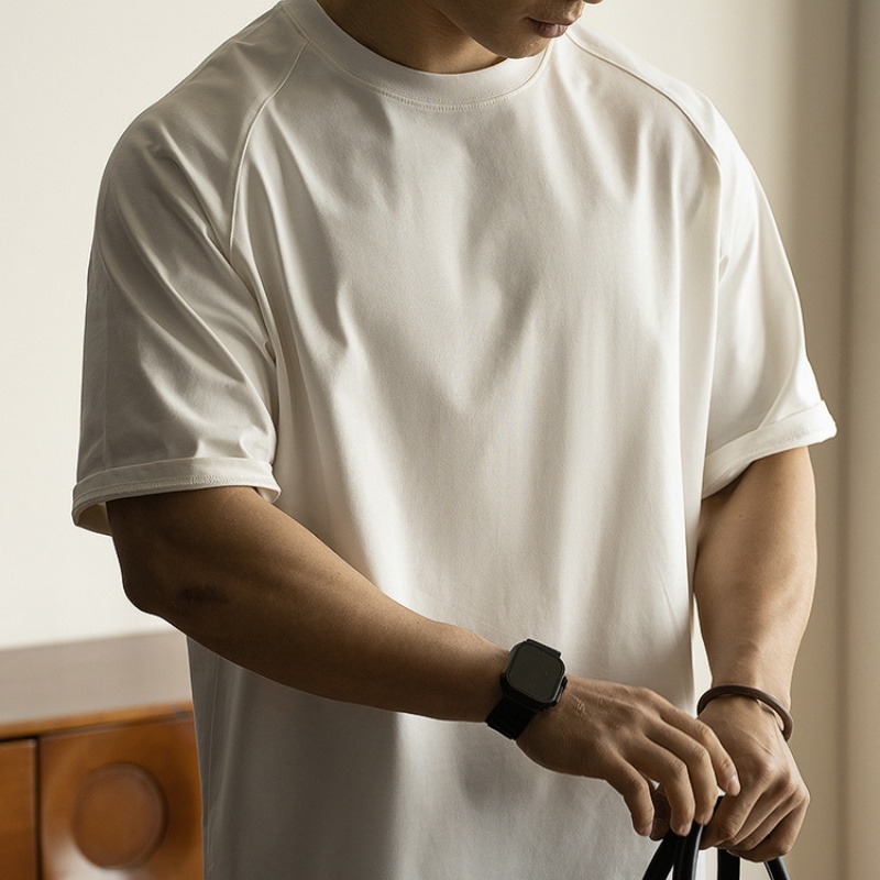 Men's Loose Raglan-Sleeve Sun-Protection T-Shirt