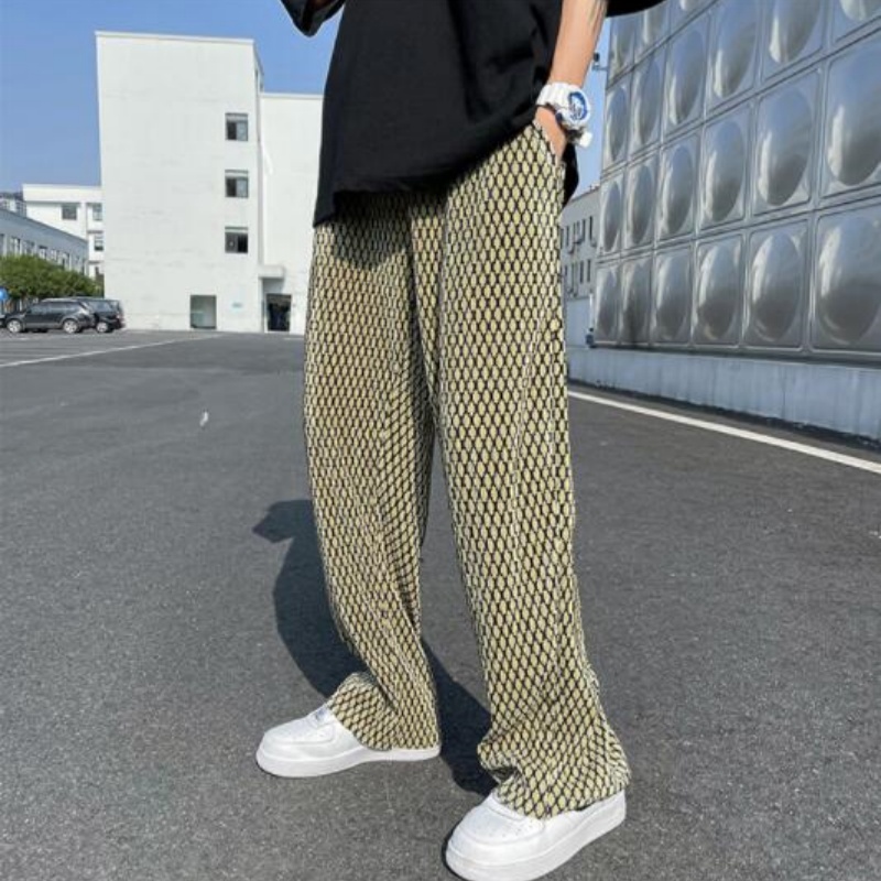 American Old-School Casual Wide-Leg Men's Pants