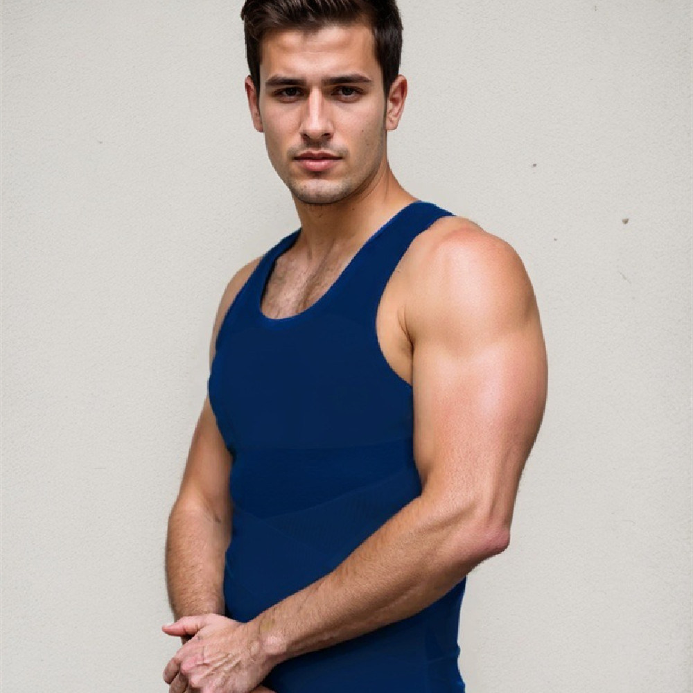 Fashion Men's Breathable Mesh Fitted Vest
